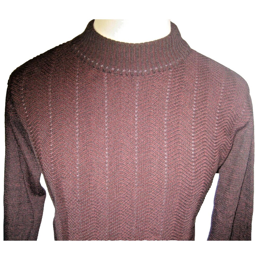 Mens NewBoxer (Italy) Brown Wool Blend Crewneck Pullover Sweater sz 50 (M)